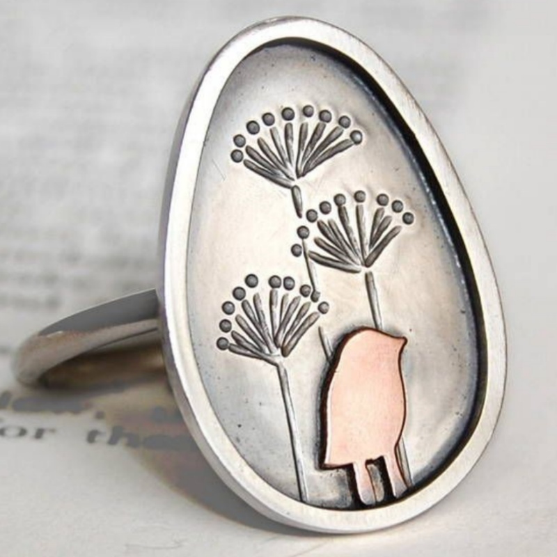 Women's Vintage Creative Geometric Pattern Ring